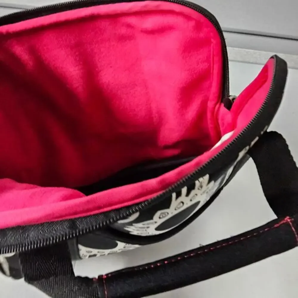 Samsonite Laptop Messenger Bag‎ Womens OS Black White Floral Padded Boho Print